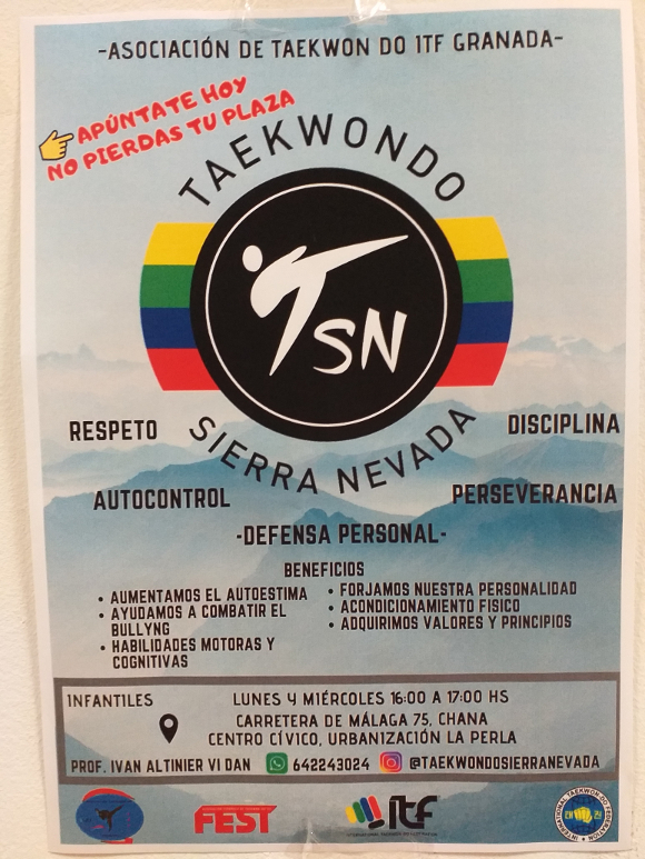 ©Ayto.Granada: Enredate: Clases de Taekwondo